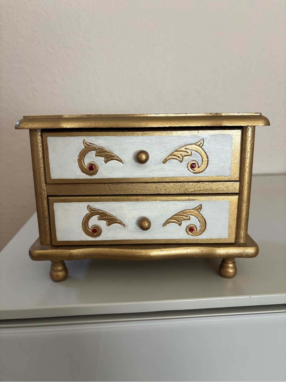 1960s Florentine Style Jewelry Box